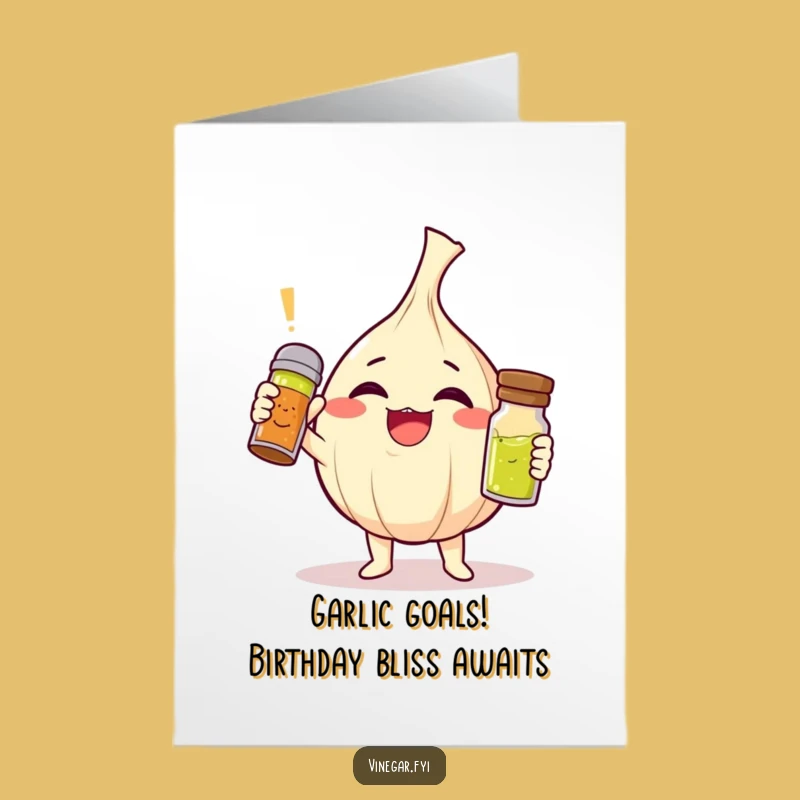 Funny Printable Garlic Birthday Card: Free Printable Downloadable Laughs!