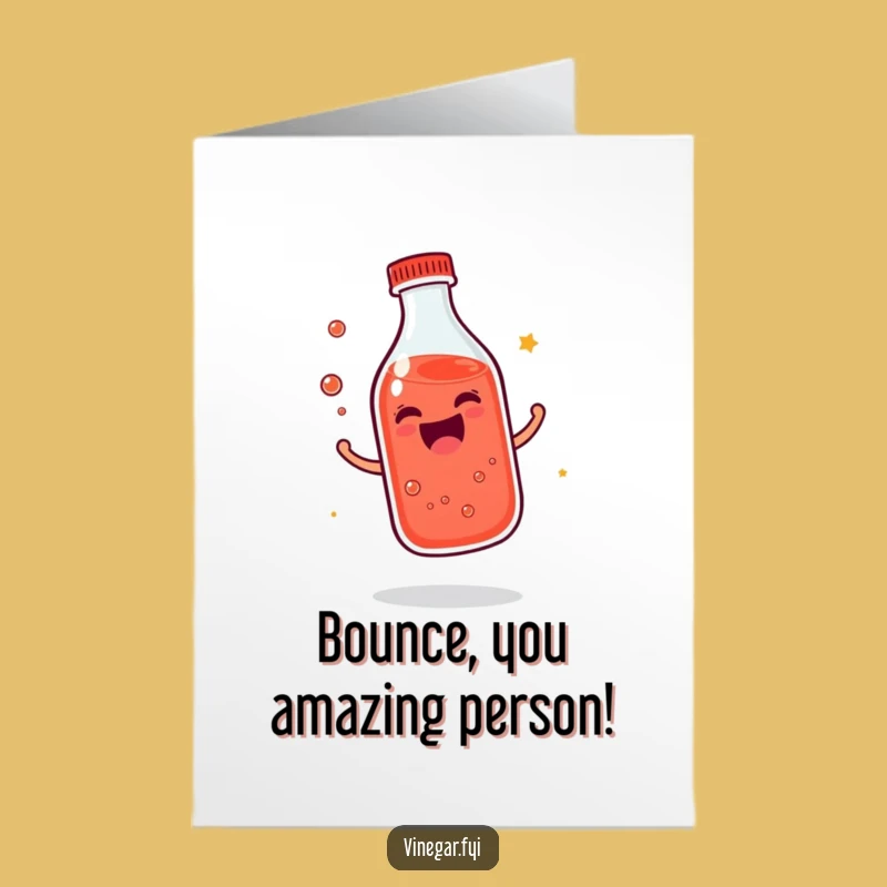 Free Printable Congrats Card: Giggling Bottle Funny Downloadable Celebration Greeting