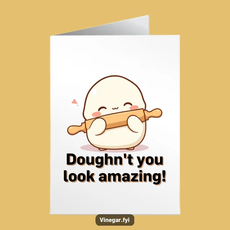 Free Printable Congrats Card: Shy Dumpling Hiding, Funny Unique Downloadable Gift