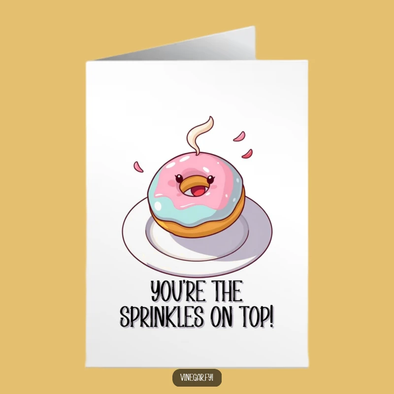 Free Printable Congratulations Card: Festive Donut Spin Celebration