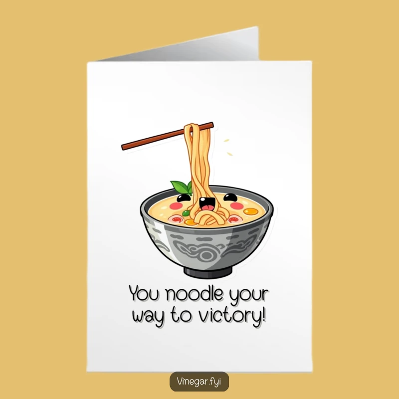 Free Printable Kawaii Ramen Congrats Card: Hilarious DIY Downloadable Gift!
