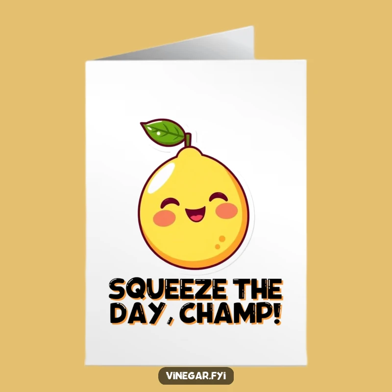 Free Printable Lemon Character Congrats Card - Funny Zesty Downloadable Gift!