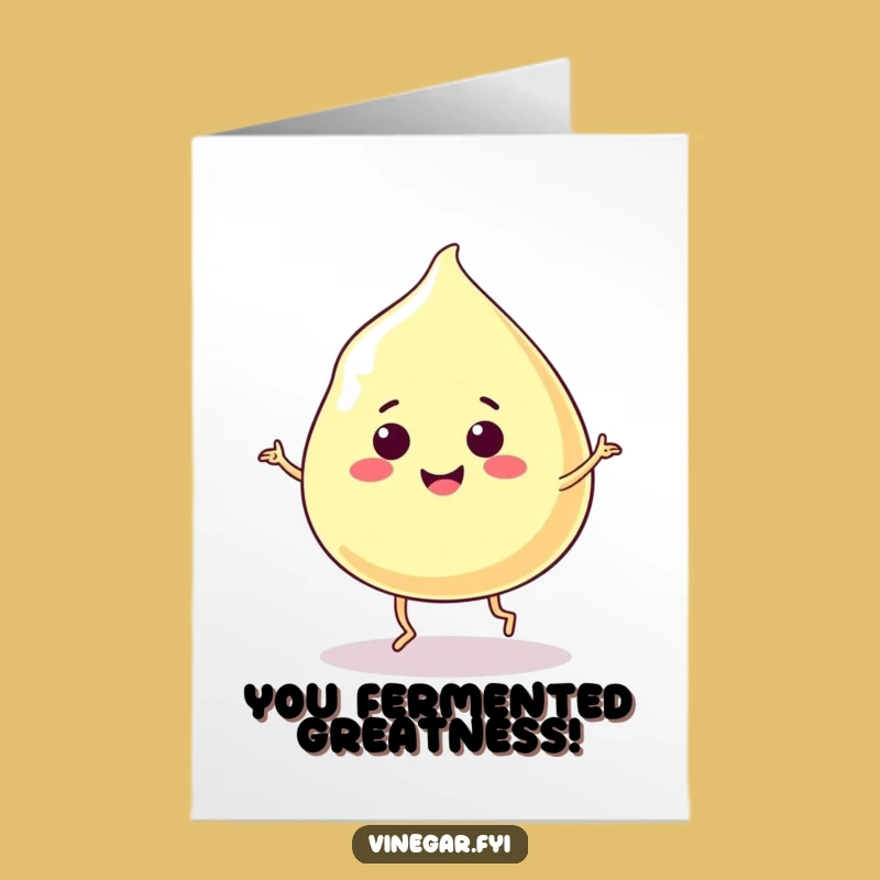 Free Printable Congrats Card: Vinegar Blob's Celebration, Hilarious 'Tang-tastic' Downloadable Gift