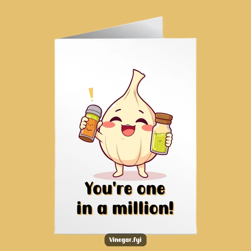 Free Printable Garlic & Vinaigrette Congrats Card: Hilarious Downloadable Celebration!