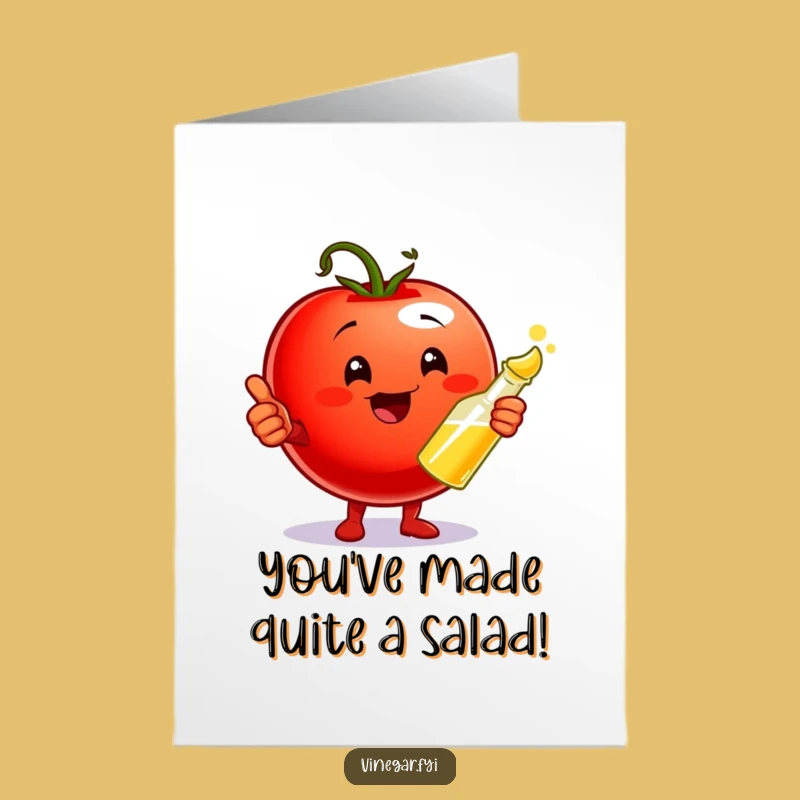 Free Printable Tomato Congratulations Card: Thumbs Up for Your Zesty Achievement