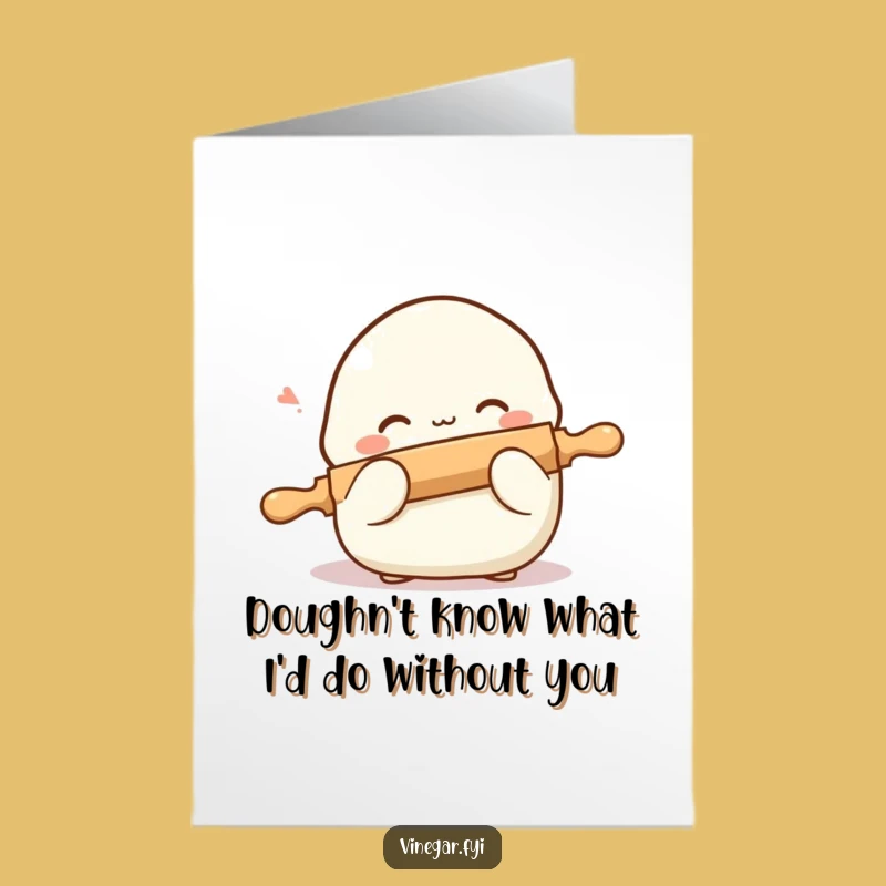 Free Printable Thank You Card: Shy Dumpling Hiding, Sweet Downloadable Gift