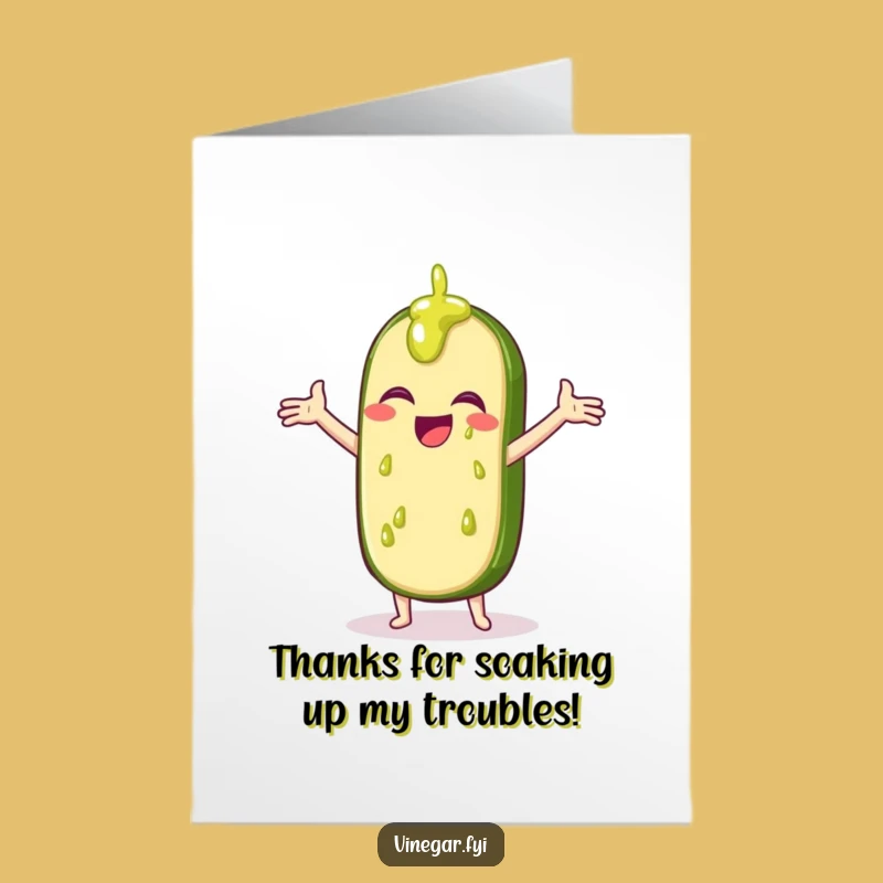 Free Printable Thank You Card: Pickle's Gratitude Catch, A Hilarious 'Dill-y' Downloadable Gift