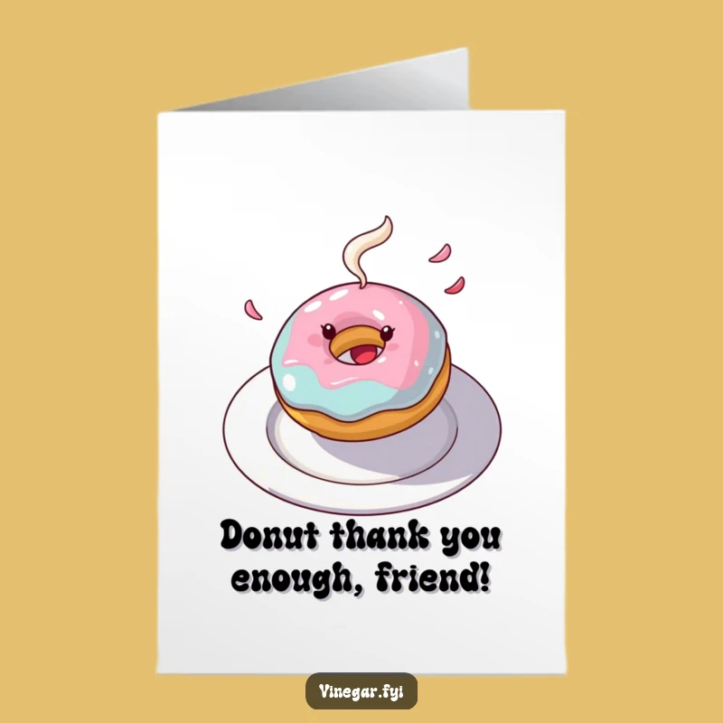Free Printable Thank You Card: Sweet Donut Spin of Gratitude