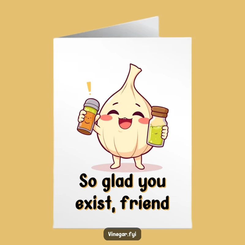 Free Printable Thank You Card: Giggling Garlic Expresses Zesty Gratitude!
