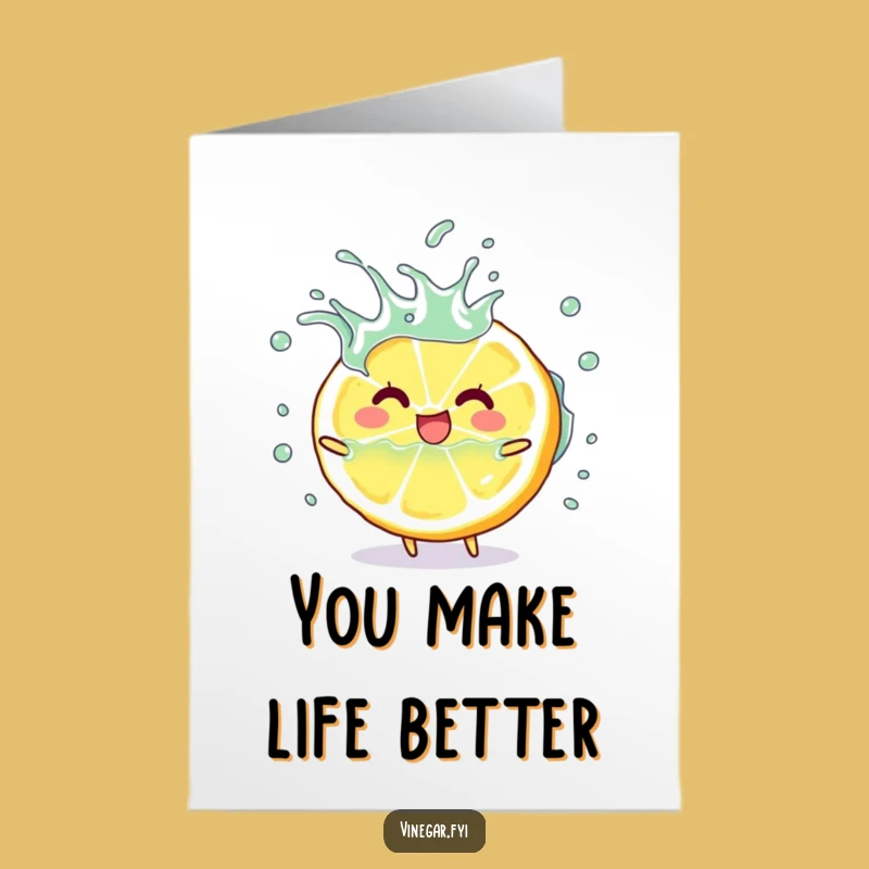 Free Printable Thank You Card: Lemon Splash Expresses Zesty Gratitude!