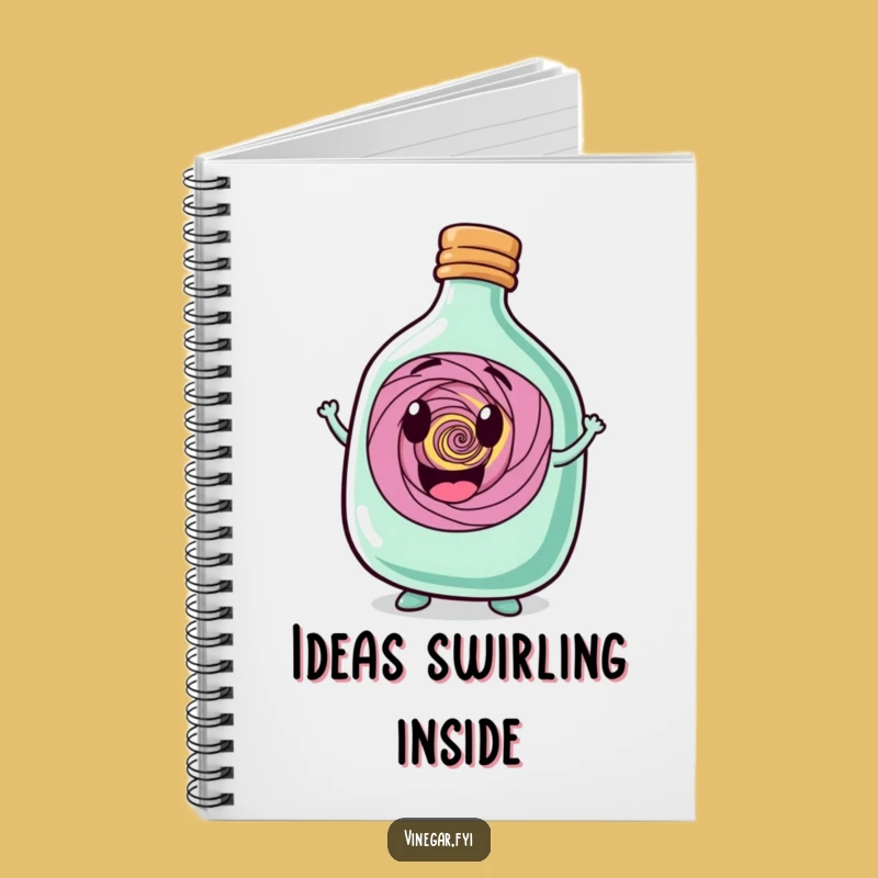 Funny Bottle Journal - Whimsical Character Notebook for Magical Ideas