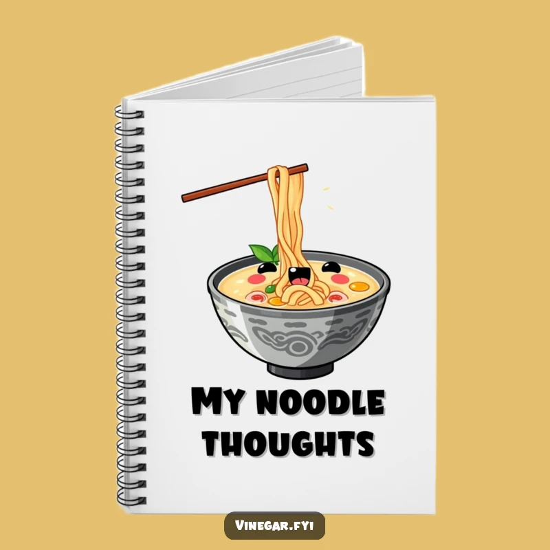 Funny Kawaii Ramen Journal - Hilarious Notepad for Recipes & Ideas