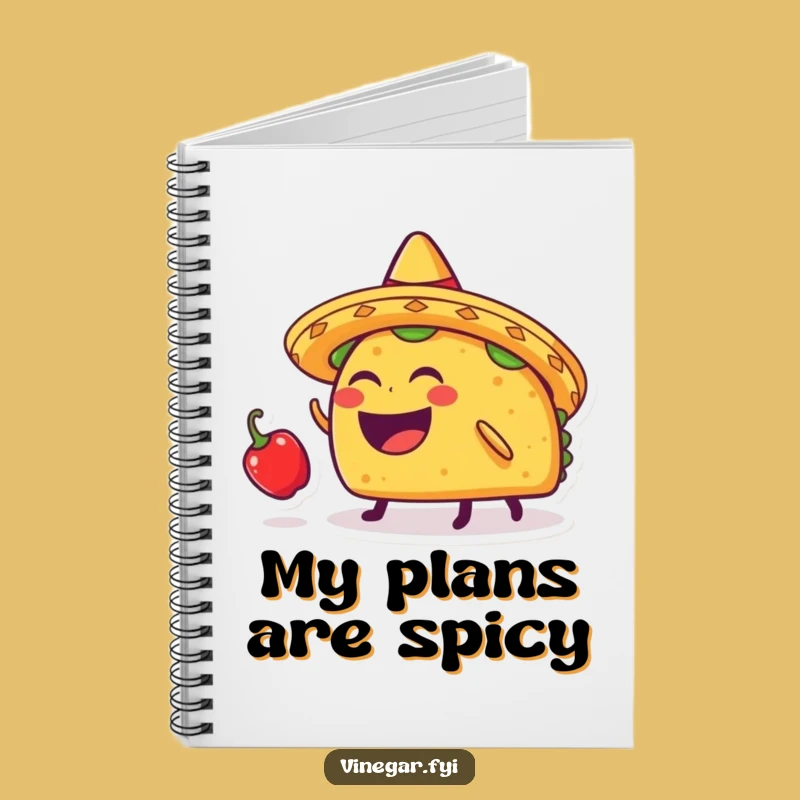 Funny Taco Sombrero Chili Notebook: Make Notes Fun with This Hilarious Fiesta Journal
