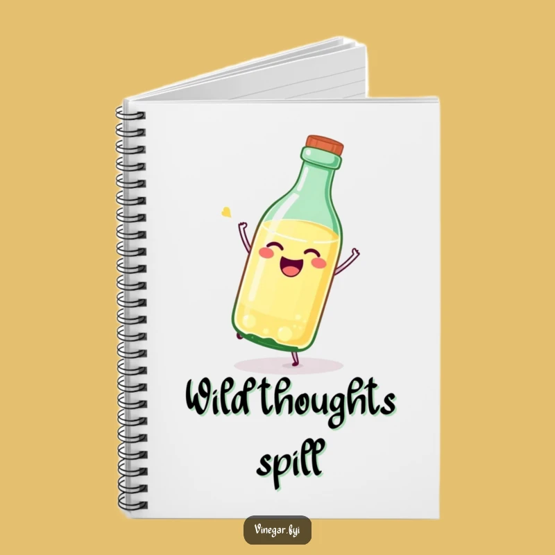 Funny Vinegar Bottle Notebook: Joyful Ideas with Tipping, Great Funny Gift for Writers
