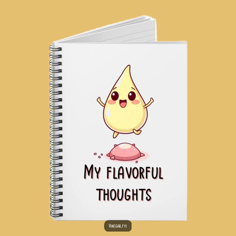 Funny Vinegar Drop Notebook - Capture Ideas with Energetic Flair