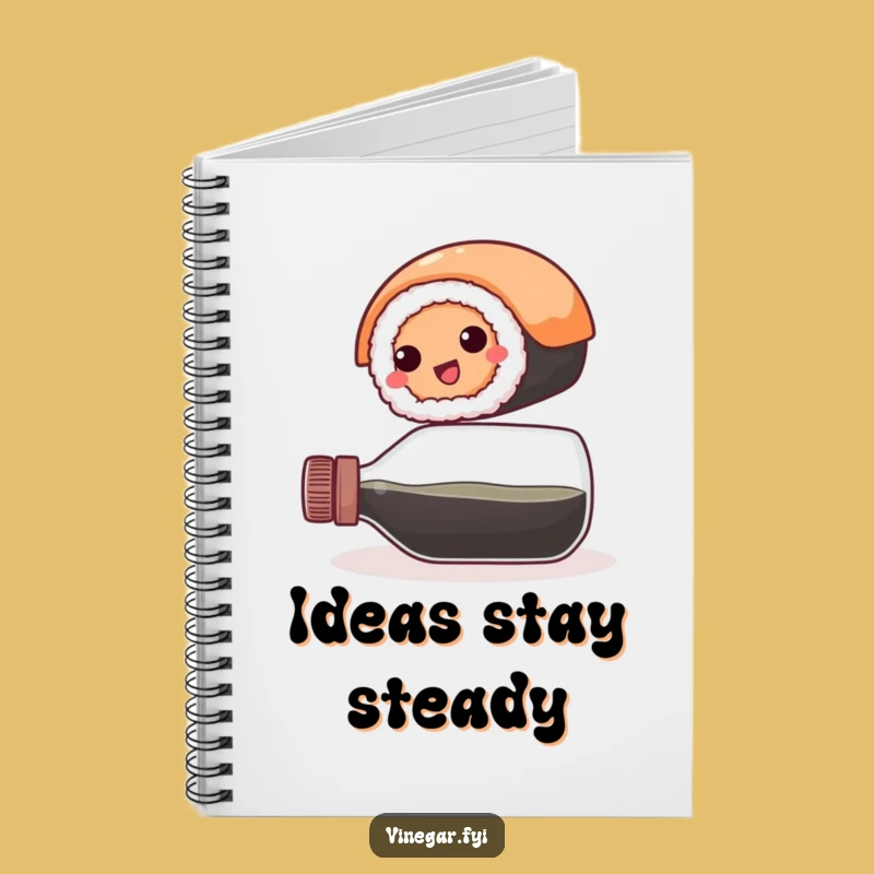 Funny Sushi Balance Notebook: Jot Down Ideas with Foodie Flair
