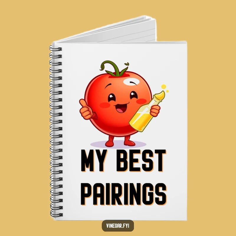Funny Tomato & Vinegar Notebook: Jot Down Flavor Ideas Gift