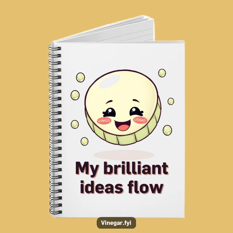 Funny Bottle Cap Juggling Notebook - Humorous Journal for Creative Ideas