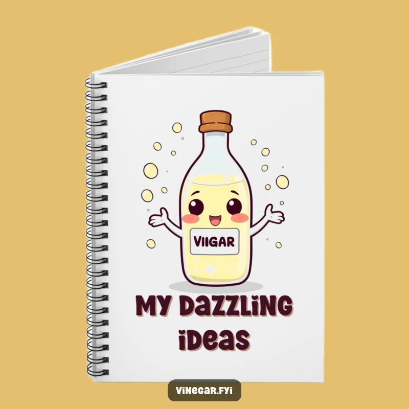 Funny Juggling Vinegar Notebook - Keep Your Ideas Sparkling!