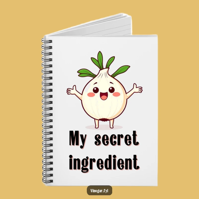 Funny Kawaii Onion Notebook: Jot Down Recipes with a Smile