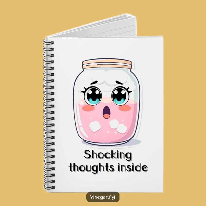 Funny Surprised Jar Notebook: Cloudy Liquid Reaction, Perfect Shocked Gift