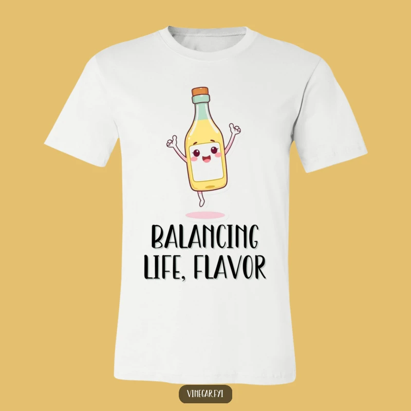 Funny Triumphant Vinegar T-Shirt - Balance Your Style with Humor!