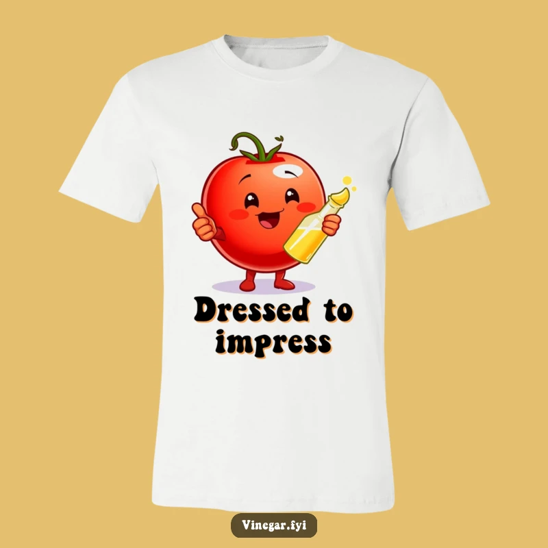 Funny Tomato & Vinegar T-Shirt: Thumbs Up Flavor Tee Gift
