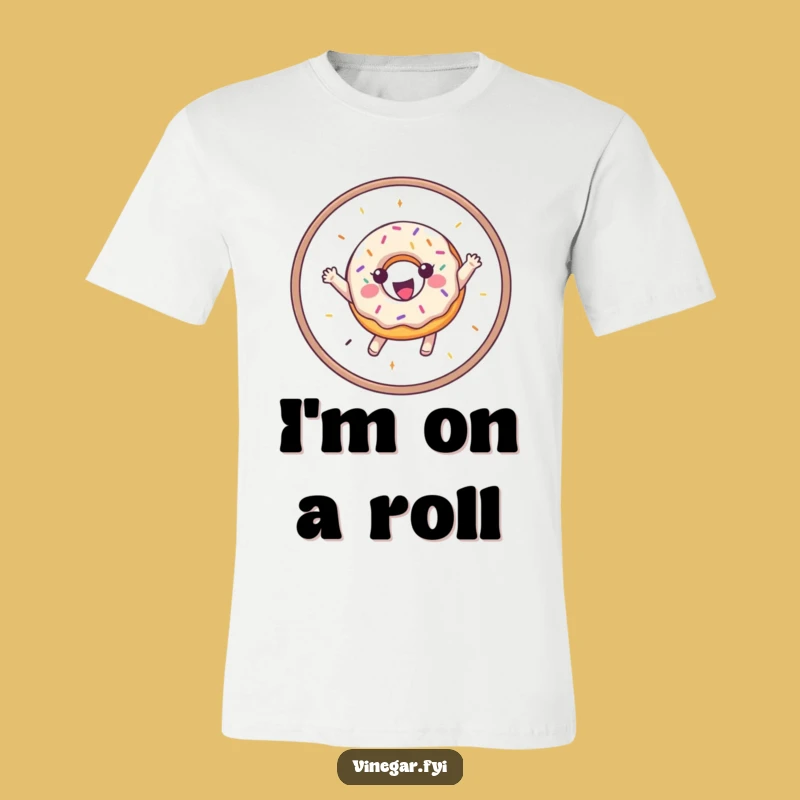 Funny Donut Leaping Hoop T-Shirt: A Playful Treat for Your Wardrobe