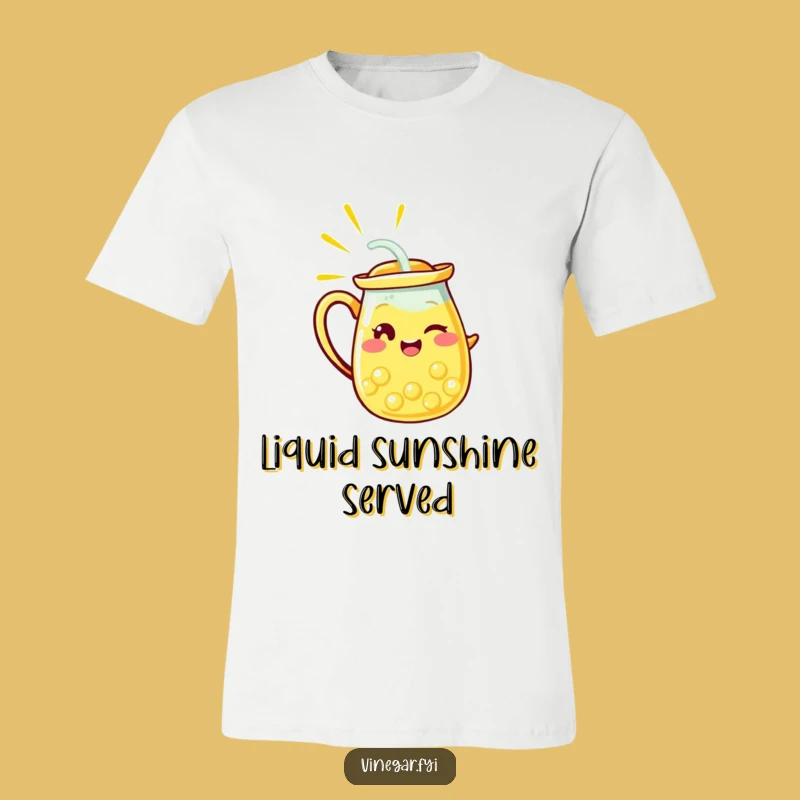 Funny Lemonade Pitcher Wink T-Shirt - Hilarious Citrus Drink Graphic Tee Gift