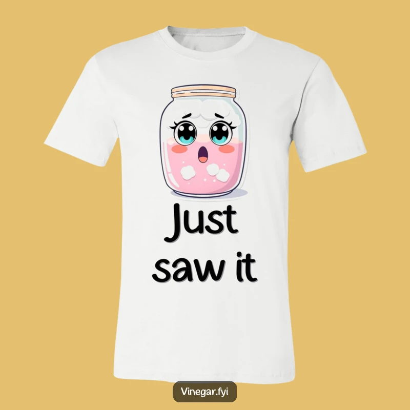 Funny Surprised Jar T-Shirt: Cloudy Liquid Reaction, Perfect Shocked Gift