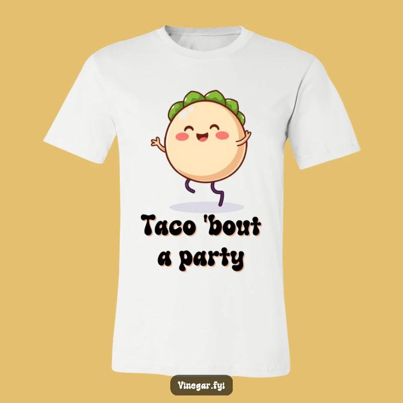 Funny Taco Jiggling T-Shirt: Comedic Foodie Apparel for Party People