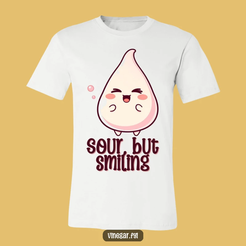 Funny Vinegar Wink T-Shirt: Mischievous Character Graphic Tee Gift