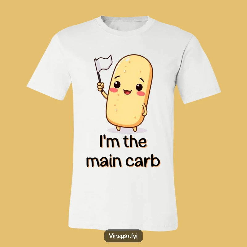 Funny Grinning Baguette T-Shirt: Wear Your Love for French Bread