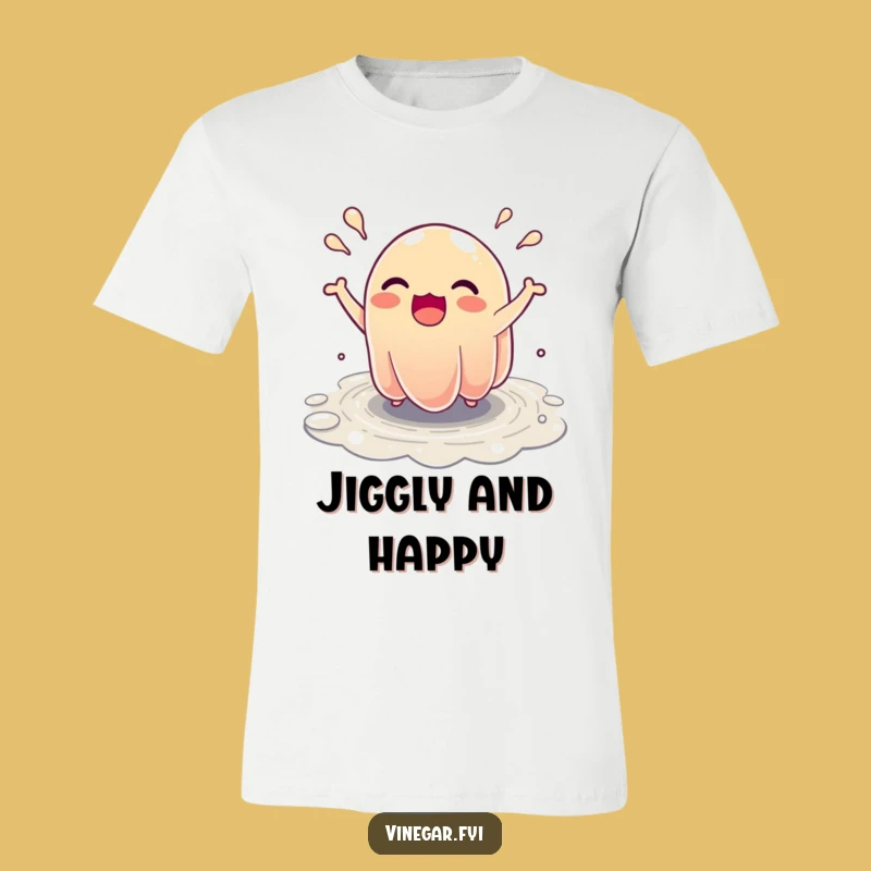 Funny Bouncing Jelly T-Shirt: Ecstatic Wobble's Fun, Hilarious Graphic Tee!