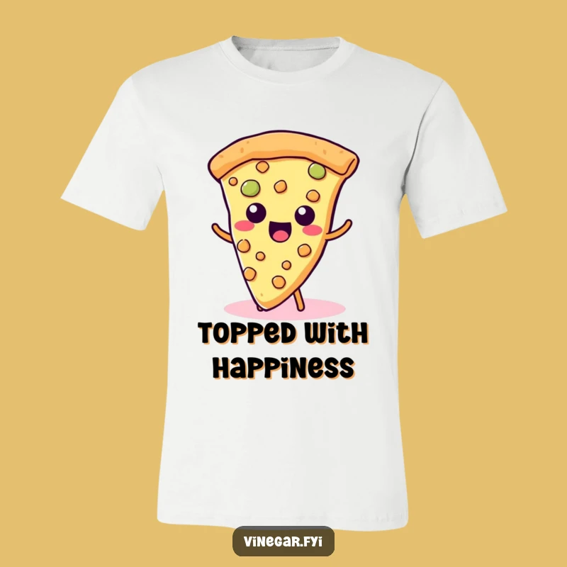 Funny Kawaii Pizza T-Shirt - Hilarious Cheesy Wiggle Tee