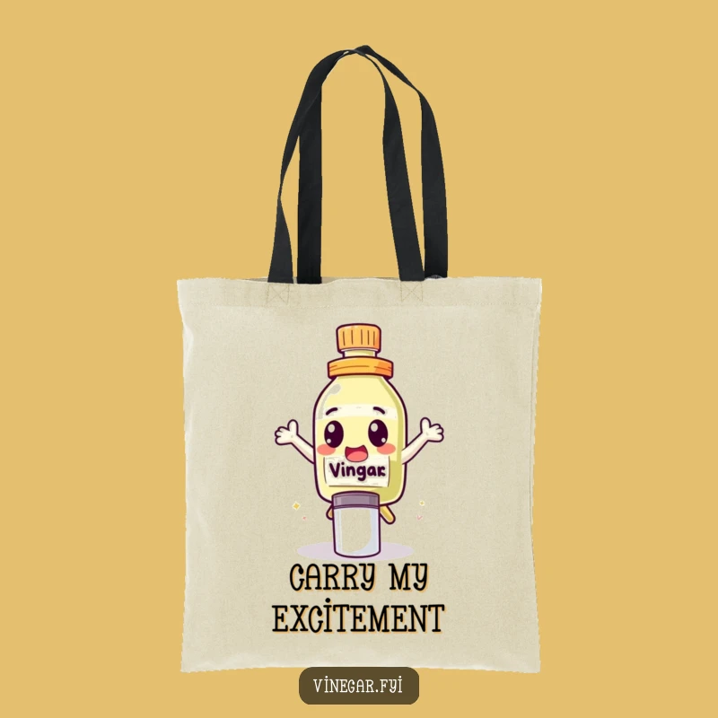 Funny Leap Vinegar Tote Bag - Carry Your Excitement Everywhere!