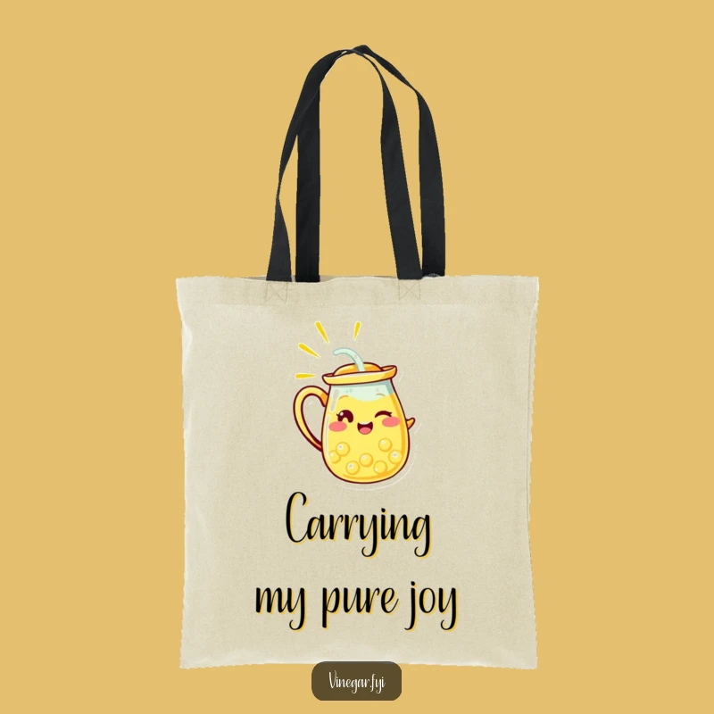 Funny Lemonade Pitcher Wink Tote Bag - Hilarious Citrus Carry-All Gift