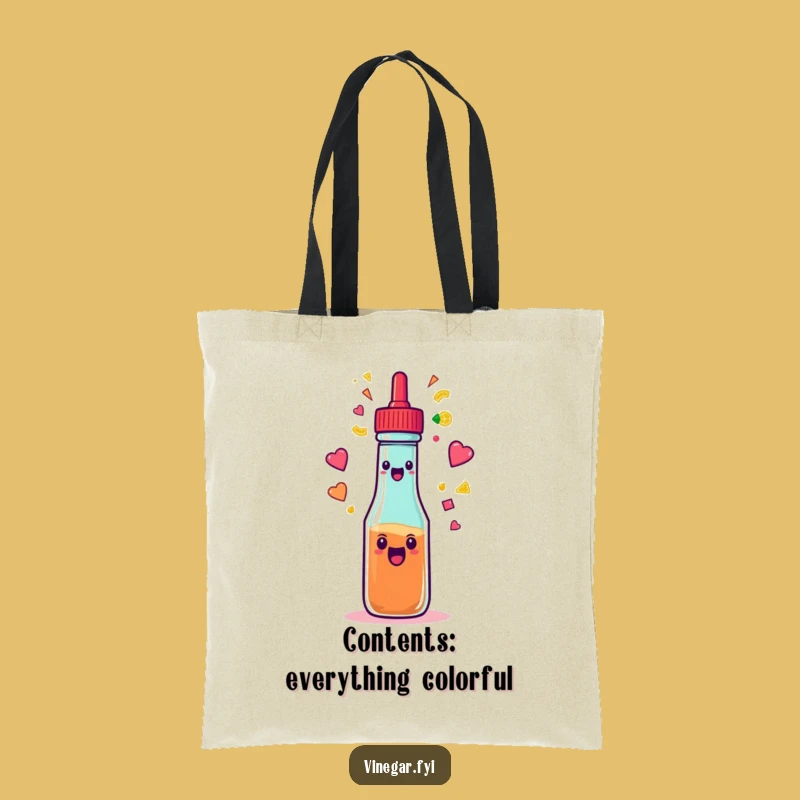 Funny Condiment Spray Tote Bag: Carry Your Colors with This Hilarious Accessory