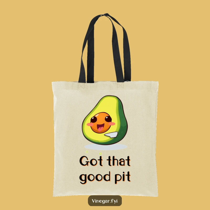 Funny Avocado Tote Bag: Self-Slicing Surprise, Eco-Friendly Gift