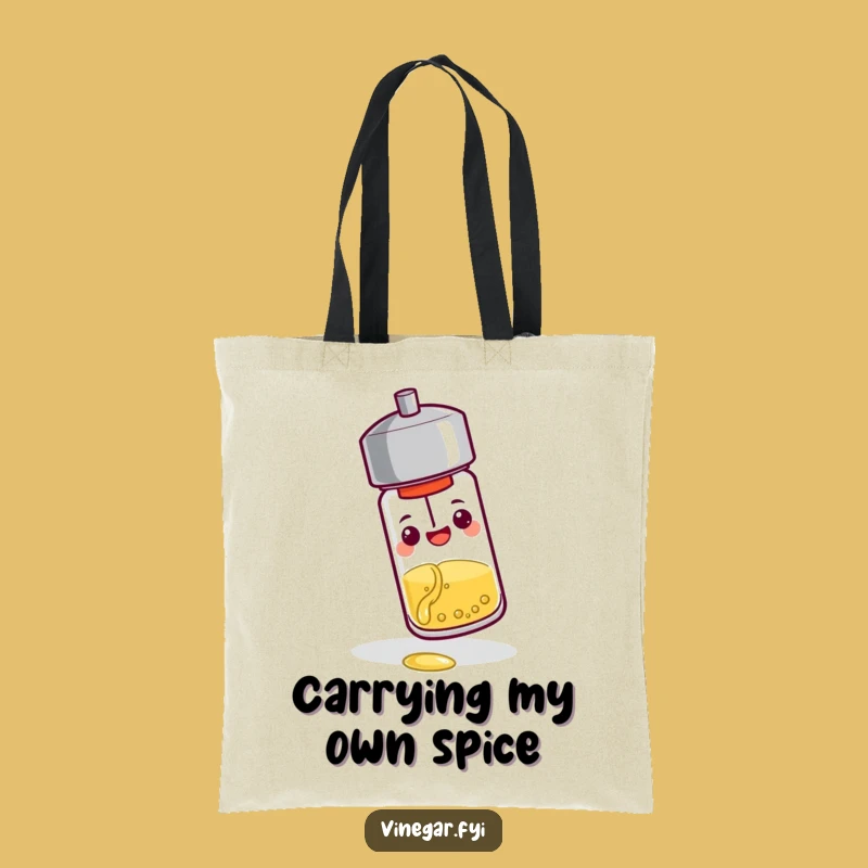 Funny Pepper Shaker Tote Bag: Carry Your Goods with Zesty Humor