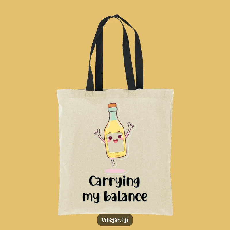 Funny Triumphant Vinegar Tote Bag - Carry Success with Style!