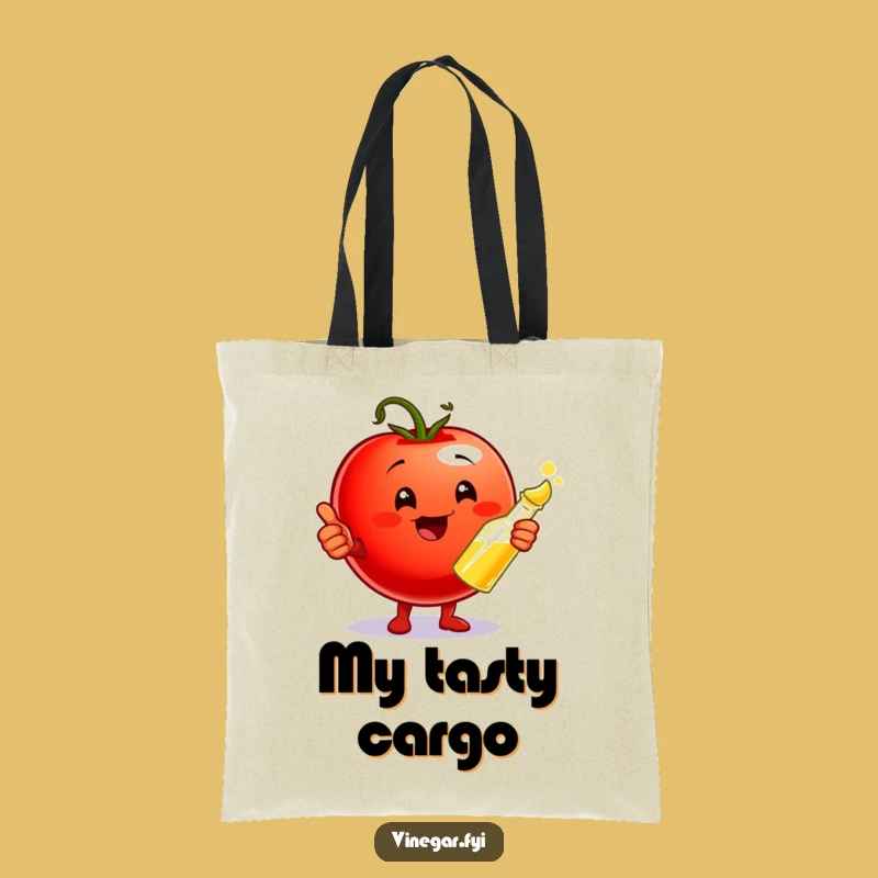 Funny Tomato & Vinegar Tote Bag: Carry Your Favorite Flavors Gift